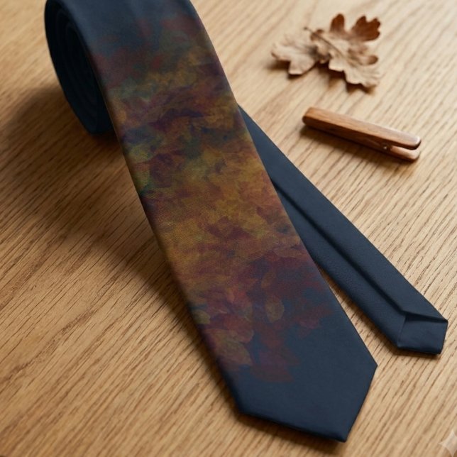 Abstrakt eldrök konst slips (This artistic, moody necktie is a perfect gift for him to wear to a formal event or evening out.)