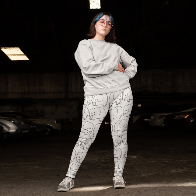abstrakt elefant leggings (Skapare uppladdad)