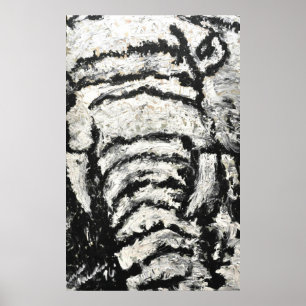 Abstrakt elefant poster