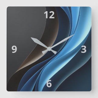 Abstrakt Elegance Anpassade Clock Fyrkantig Klocka