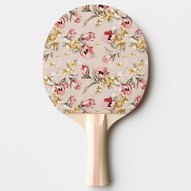 Abstrakt Elegance blommönster 3 Pingisracket (Framsidan)