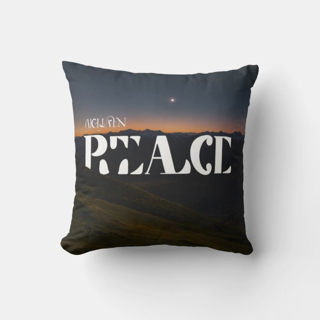 "Abstrakt Elegance: Fusion of Form and Färg Kudde (Framsida)