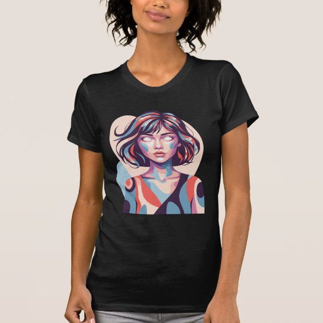 Abstrakt Elegance T-shirt (Framsida)