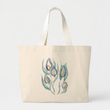 Abstrakt Elegance: Watercolor Lila Calla Lilies