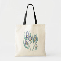 Abstrakt Elegance: Watercolor Lila Calla Lilies