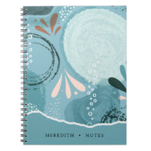 Abstrakt Elegans Aqua Teal Personlig