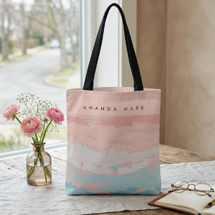 Abstrakt Elegans Beige Söt Stilig Handväskor Tygkasse
