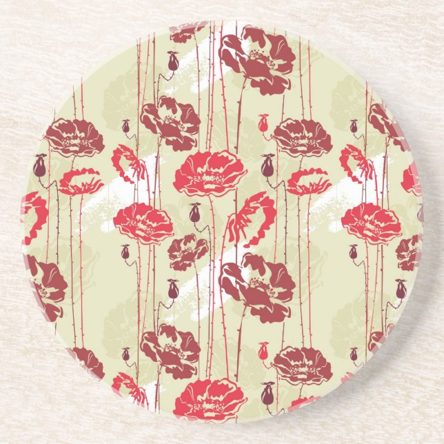 Abstrakt elegansblommönster 2 underlägg (Framsidan)