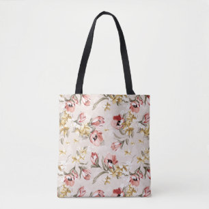 Abstrakt elegansblommönster 3 tygkasse