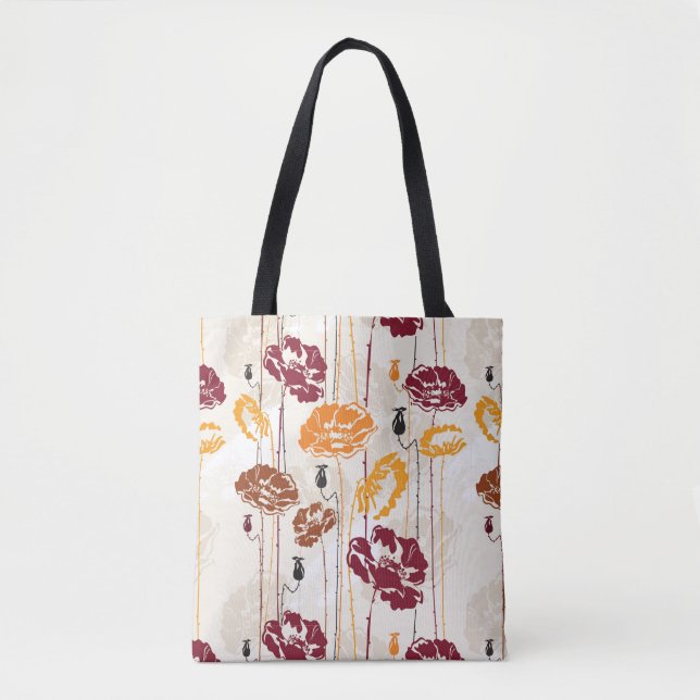 Abstrakt elegansblommönster 4 tygkasse (Framsida)
