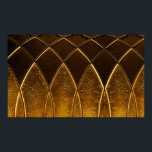Abstrakt elegant art deco geometric ornamric gol poster<br><div class="desc">Abstrakt elegant art deco-geometrisk,  omgiven guld-texturerad bakgrund.</div>
