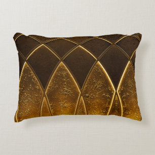 Abstrakt elegant art deco geometric ornamric gol prydnadskudde