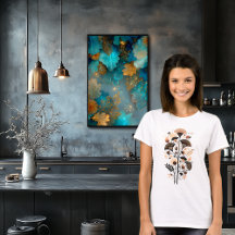 Abstrakt Elegant Blommigt Bouquet Art
