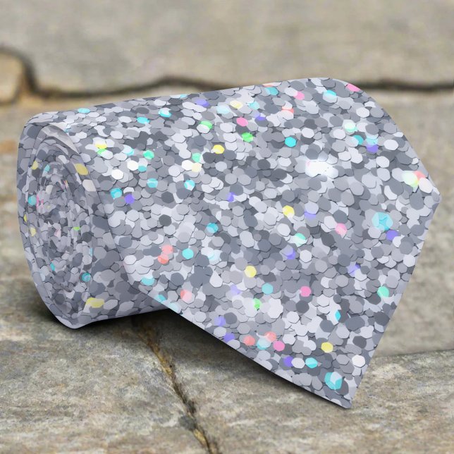 Abstrakt Elegant Färgglad Glitterstruktur Slips (Skapare uppladdad)