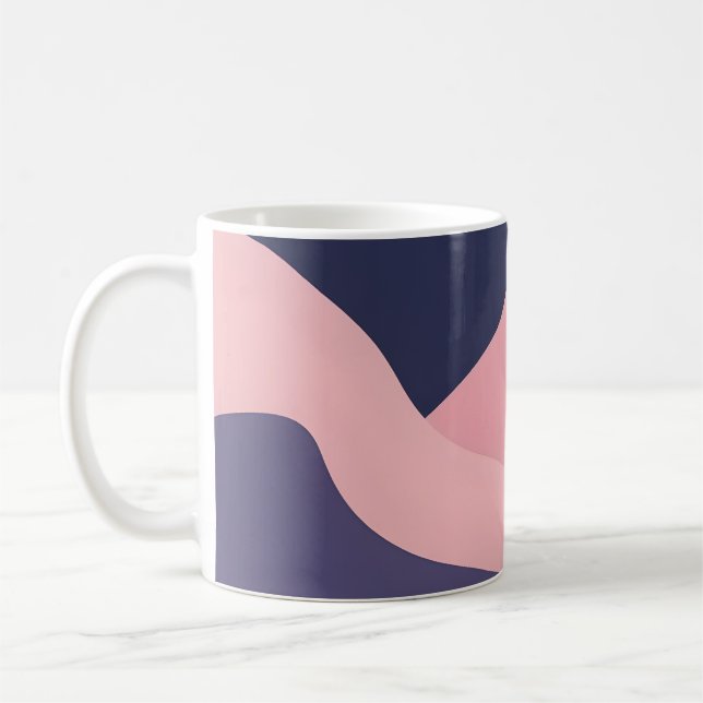 Abstrakt Elegant Kaffemugg (Vänster)