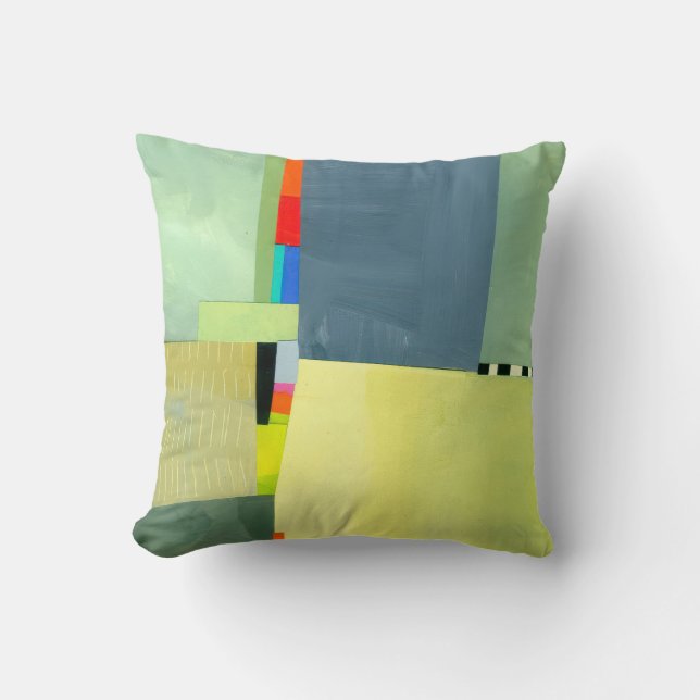 Abstrakt Elegant med blandade färgämnen mönster Kudde (Framsida)