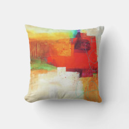 Abstrakt Elegant med blandade färgämnen mönster Kudde