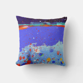 Abstrakt Elegant med blandade färgämnen mönster Kudde