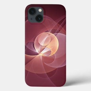 Abstrakt Elegant Modern Vin Red Fractal Art