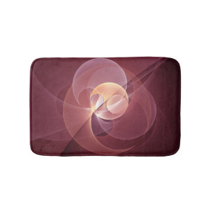 Abstrakt Elegant Modern Vin Red Fractal Art Badrumsmatta