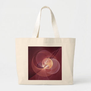 Abstrakt Elegant Modern Vin Red Fractal Art Jumbo Tygkasse