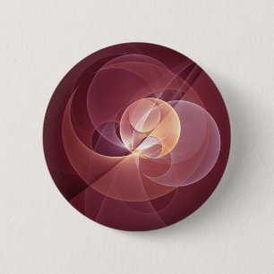 Abstrakt Elegant Modern Vin Red Fractal Art Knapp