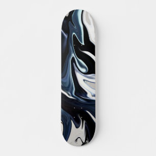 Abstrakt elegant vätske-marble-flöde struktur mini skateboard bräda 18,5 cm