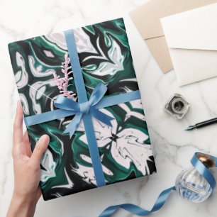 Abstrakt elegant vätske-marble-flöde struktur presentpapper