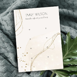 Abstrakt Elfenbenskusten Guld 4 Stud Earring Visni Visitkort