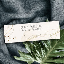 Abstrakt Elfenbenskusten Guld Stud Earring Visning