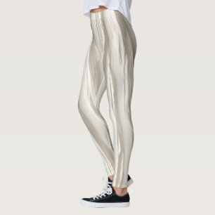 Abstrakt Elfenbenstextur Leggings
