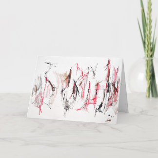 Abstrakt Encouragement "Dagdag Kärlek"-kort Kort