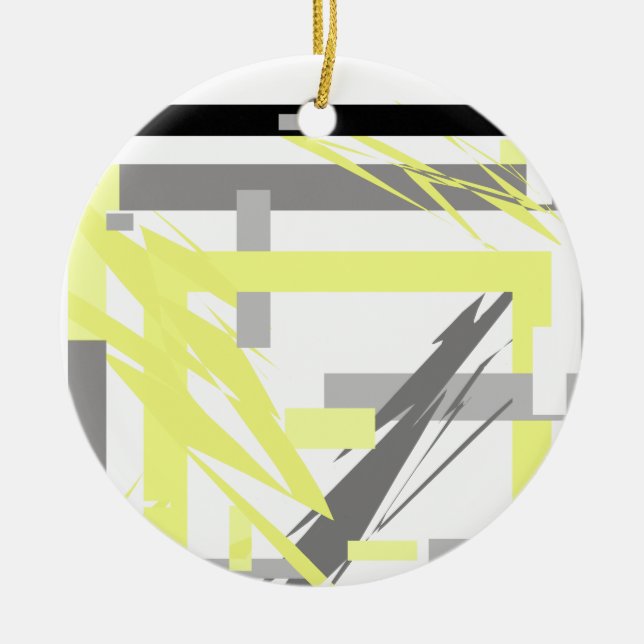 Abstrakt Energi Konst Julgransprydnad Keramik (Framsidan)