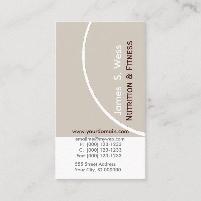 Abstrakt enkel modern unik professionell för blek visitkort (Framsida)