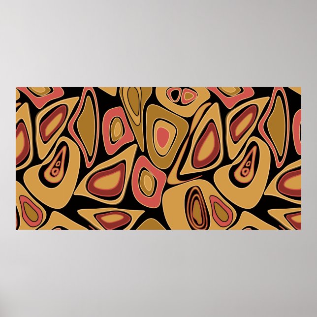 Abstrakt - enkelt, sömlöst struktur mönster-utskri poster (Framsidan)