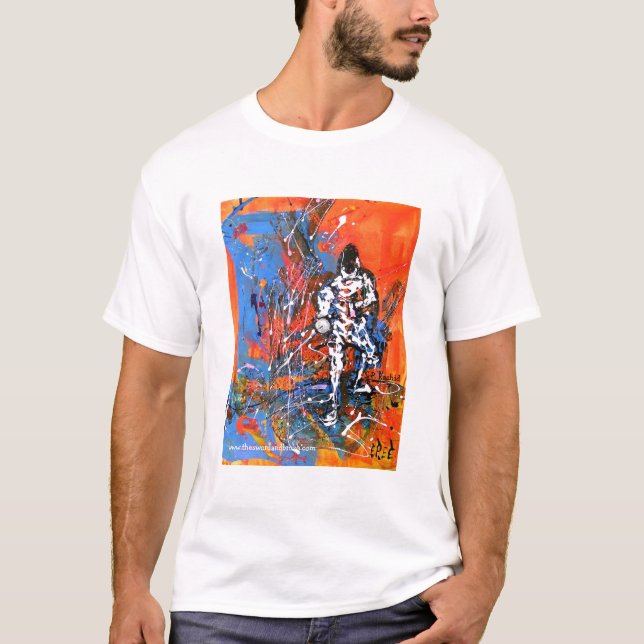 "Abstrakt Epee ", T Shirt (Framsida)
