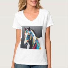 Abstrakt Equestrian Horse Mustang Pony Bronco Colt
