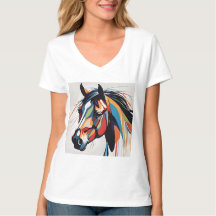 Abstrakt Equestrian Horse Mustang Pony Bronco Colt