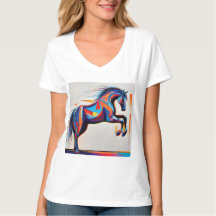 Abstrakt Equestrian Horse Mustang Pony Bronco Colt