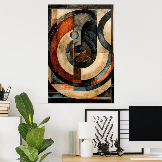 Abstrakt Essens Poster (Hemmakontoret)