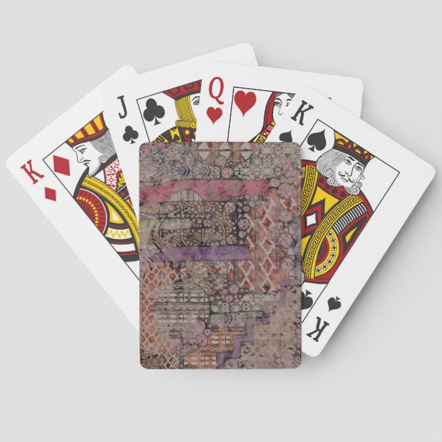 Abstrakt Ethno Mönster - Folklore Art 1 Casinokort (Baksidan)