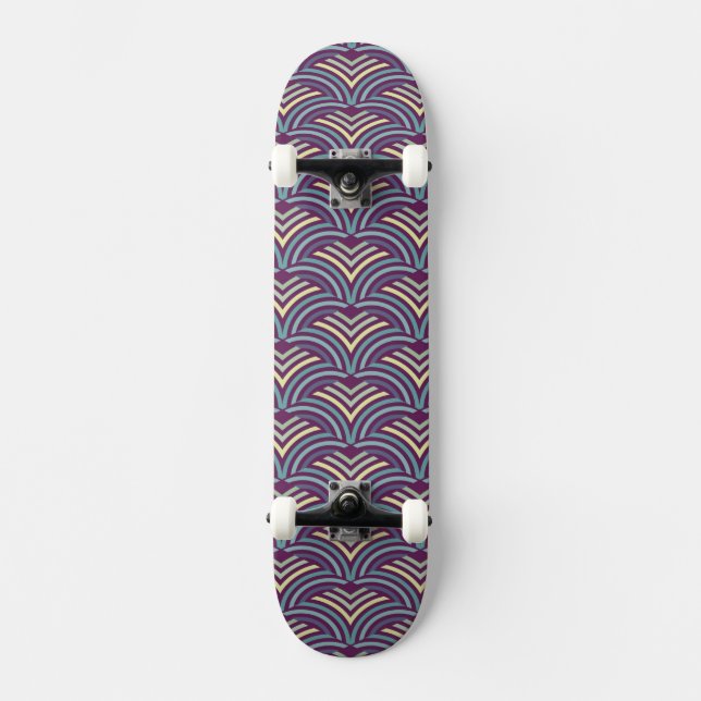 Abstrakt etnisk bakgrund skateboard bräda 20,5 cm (Framsida)