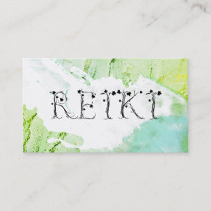 *~* Abstrakt Except Paint Strokes REIKI Ivy Visitkort