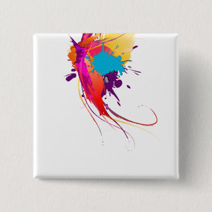 Abstrakt Exotic Butterfly Paint Splatters Knapp