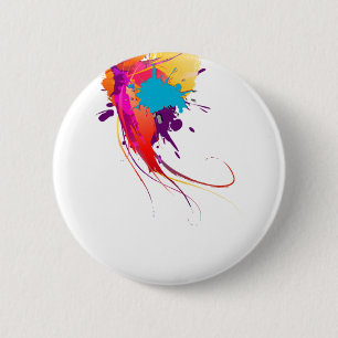 Abstrakt Exotic Butterfly Paint Splatters Knapp