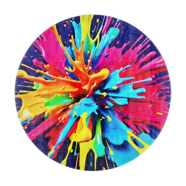 Abstrakt Explosion av Färg och färg (Framsidan)