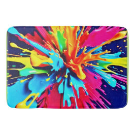 Abstrakt Explosion av Färg och färg Badrumsmatta