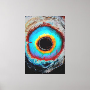 Abstrakt Expression Black Hål Contemporary Canvastryck