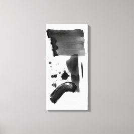 Abstrakt Expression White Canvastryck