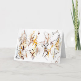 Abstrakt Expressionism Gentle Encouragement Card Kort